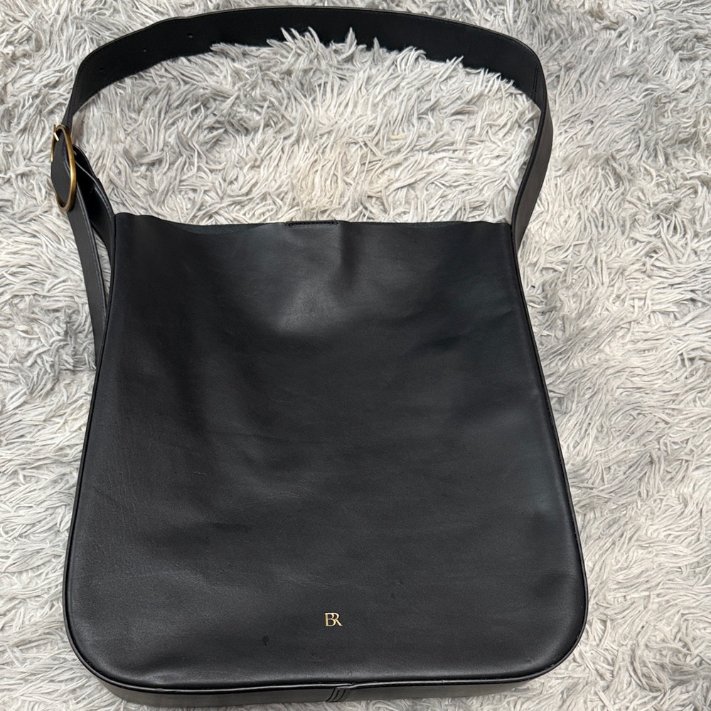 Banana Republic Black Leather Tote